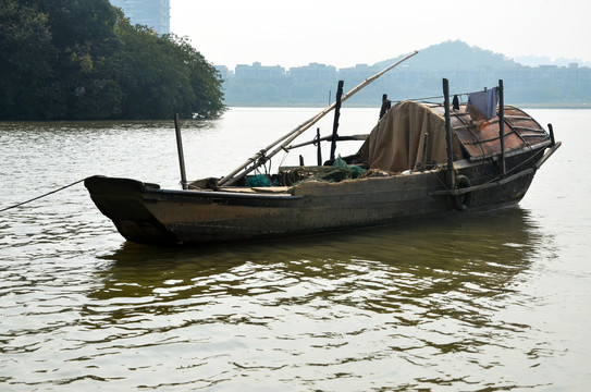 小谷围岛渔船