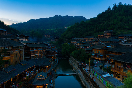 贵州西江千户苗寨夜景