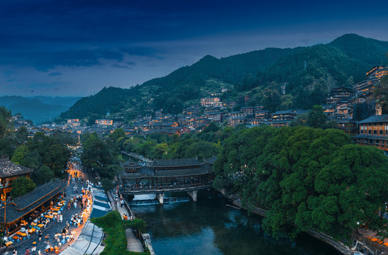 贵州西江千户苗寨夜景