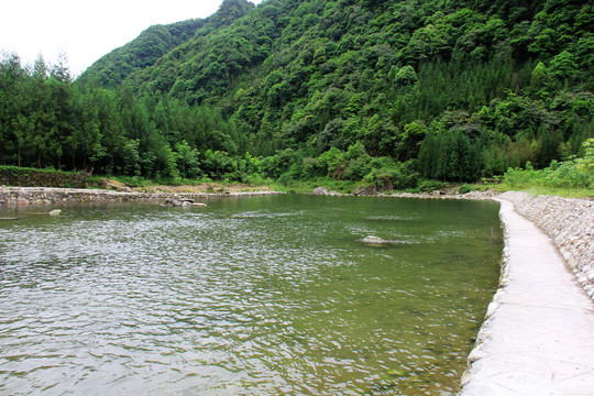 清澈的小溪流水