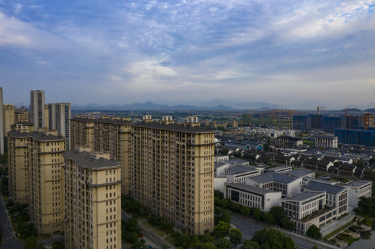 航拍杭州未来科技城