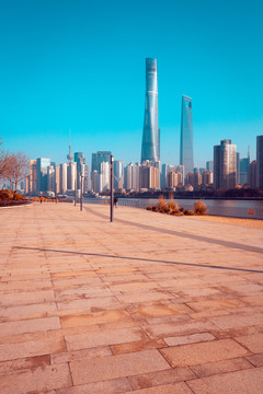 上海陆家嘴全景