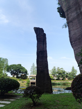 莲花山山崖