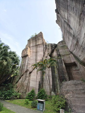 莲花山山崖