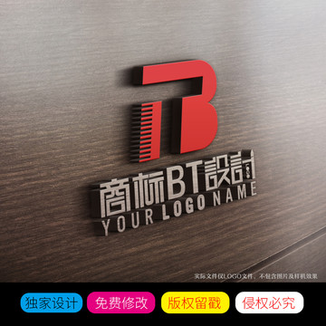 科技TB字母或BT字母标志设计