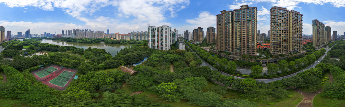 航拍佛山禅城