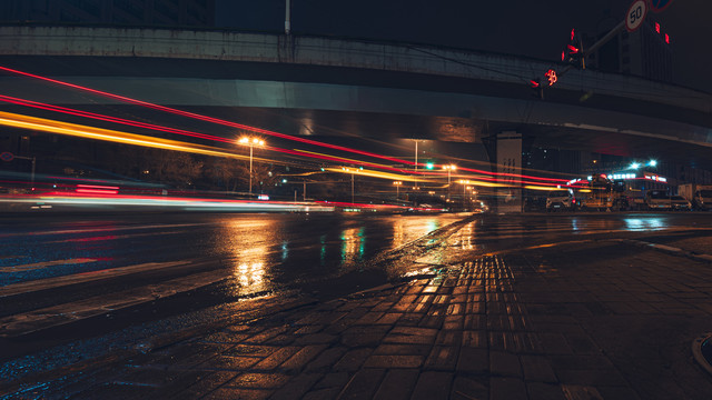 哈尔滨城市夜景