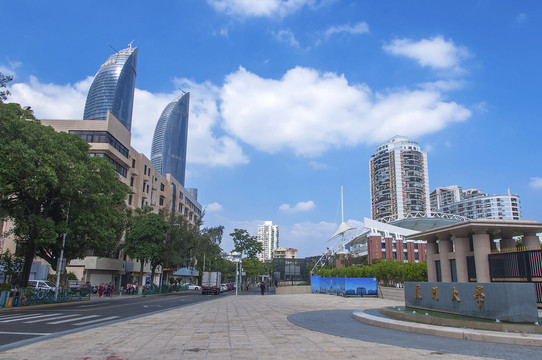 厦门大学路城市风景