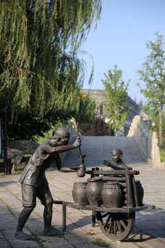 窑湾古镇雕塑