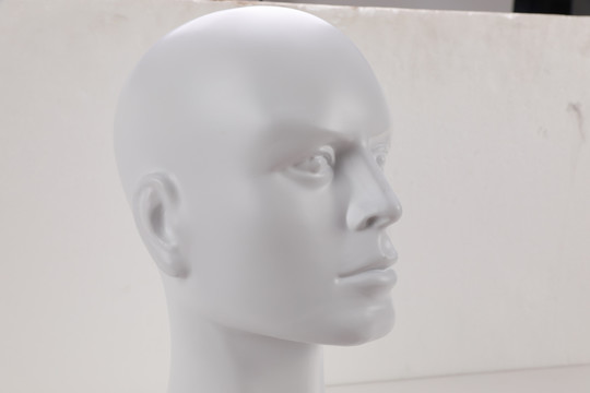 白色耳朵特写假人机器人耳机素材