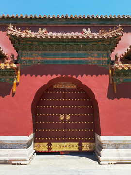 北京景山寿皇殿砖城门