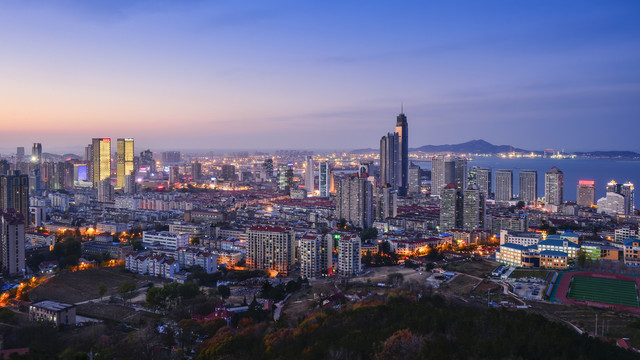 烟台芝罘区夜景