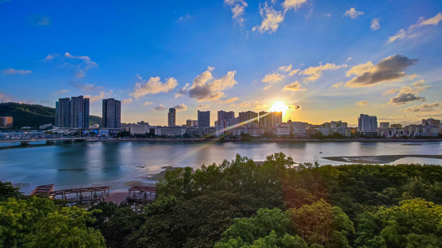 都市风光日出