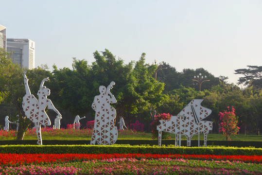 深圳市民广场生活主题雕塑音乐