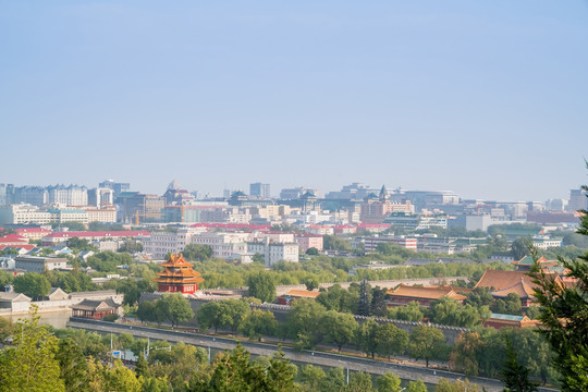 俯瞰北京故宫古建筑群全貌