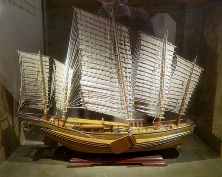 古代木帆船模型