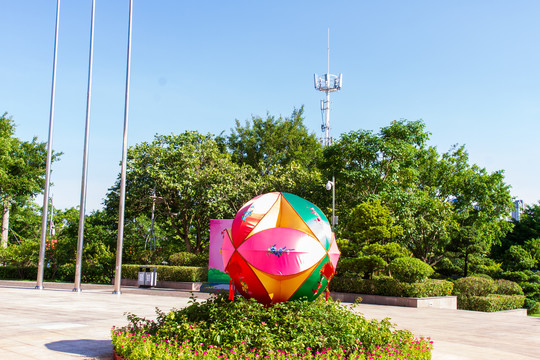 广西民族博物馆绣球