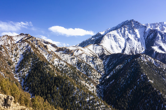 祁连雪山牧区