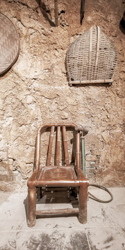 旧竹椅子旧物件