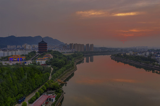 日落茗阳阁