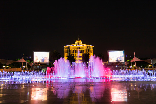 顺德德胜文化广场音乐喷泉