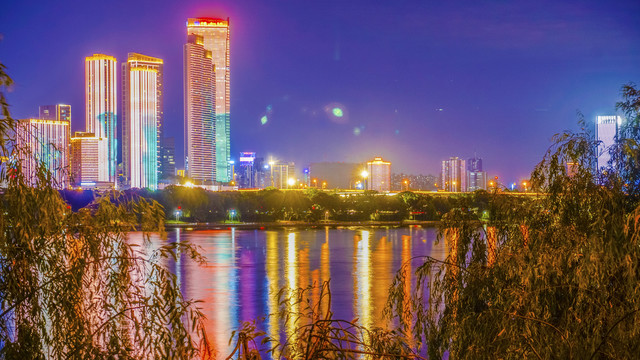 湘江沿岸夜景