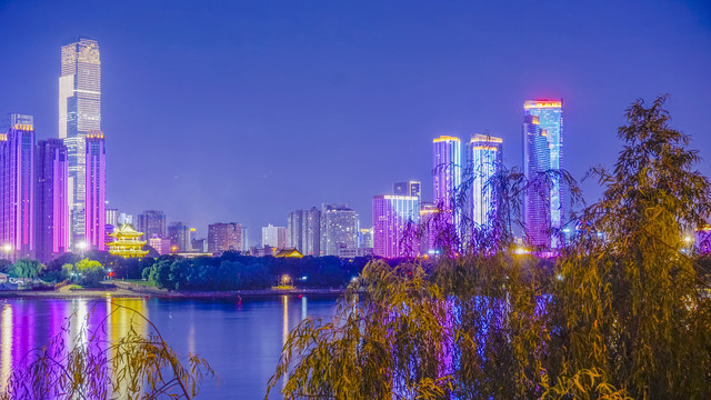 湘江沿岸夜景