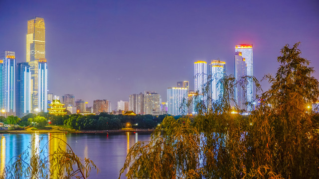湘江沿岸夜景