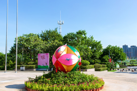 广西民族博物馆绣球