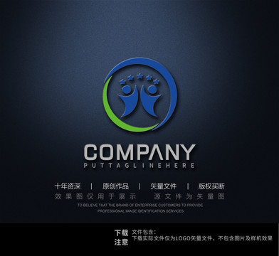 教育图形logo