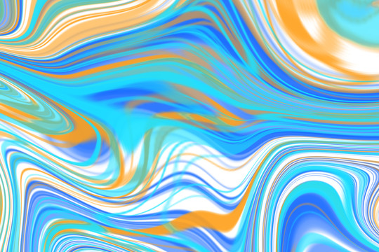 蓝色抽象渐变波浪纹理