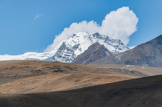 喜马拉雅山脉雪山