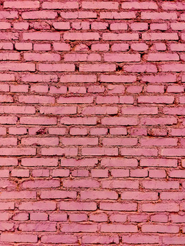 粉红色红砖墙