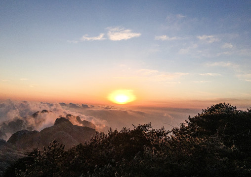 黄山日出