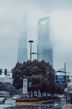 阴天上海