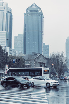 雨天上海
