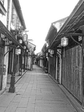 古镇商业街道