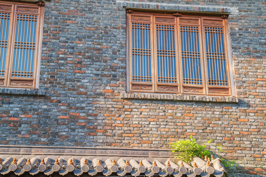 中国传统古典特色古建筑木窗