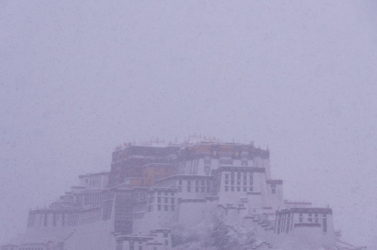 中国西藏拉萨布达拉宫风光