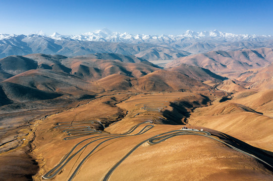 中国西藏高原公路风光