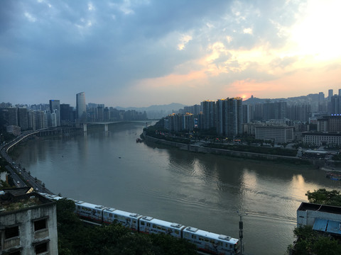 重庆李子坝对面风景
