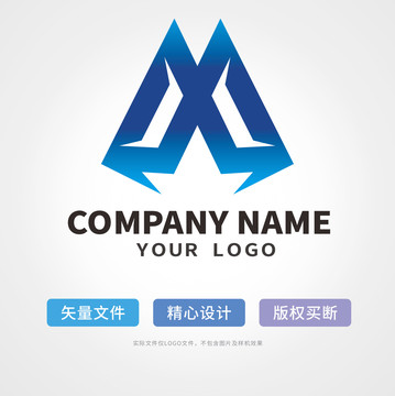 mx字母logo