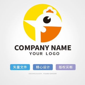 小鸡logo