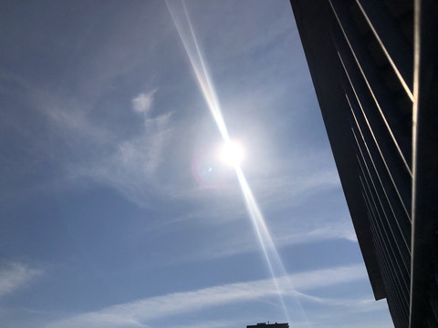 天空太阳日环食