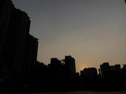 傍晚的天空
