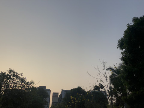 傍晚的天空
