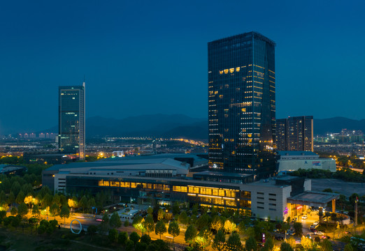义乌城市夜景