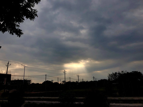 傍晚的天空