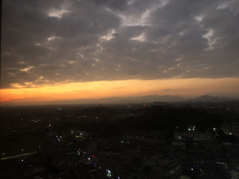 傍晚的天空