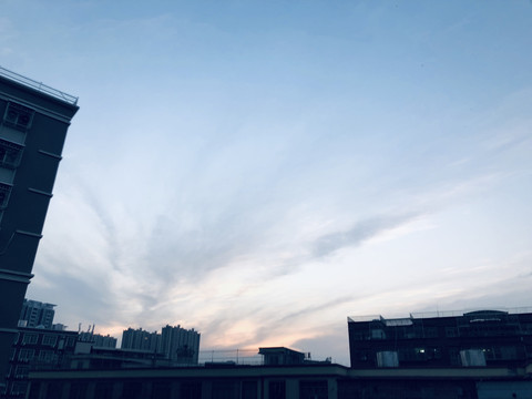 傍晚的天空